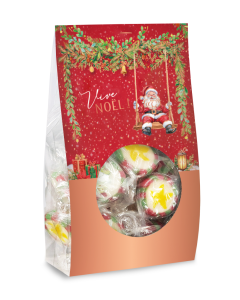 Bonbons Noël saveur pomme au four « Vive Noël ! » Père Noël se balance 75g DLUO: 06/2029