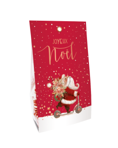 Bonbons de Noël saveur vin chaud « Joyeux Noël » Père Noël en trottinette 75g DLUO : 06/2029