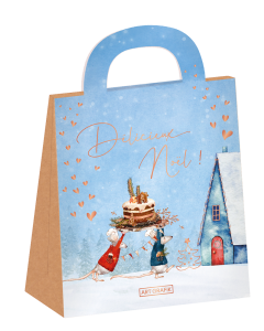 Sac à main grains de café enrobés de chocolat noir 70g Noël « Délicieux Noël » gâteau et pâtissiers DLUO : 06/2027