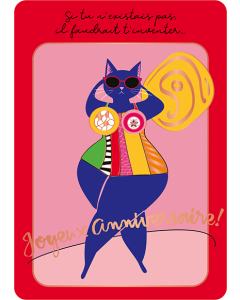 Carte postale Art&Plume anniversaire « Si tu n'existais pas » KURZ Luxor 397, FSC Mix, PBN-COC-026121