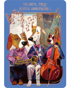 Carte postale Art&Plume anniversaire « trio classique » KURZ Luxor 397, FSC Mix, PBN-COC-026121