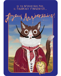 Carte postale Art&Plume anniversaire « Il faudrait t'inventer » KURZ Luxor 397, FSC Mix, PBN-COC-026121