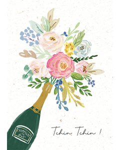 Carte double botanic CARDS diverses occasionss « Tchin Tchin ! », FSC Mix, PBN-COC-026121, produit BIO, DE-ÖKO-013