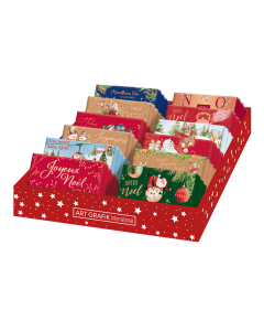 Présentoir Chocolat 30g "fin d'année" 12 cases assortiment inclus