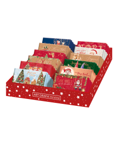 Présentoir Chocolat 30g "fin d'année" 12 cases assortiment inclus