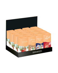Présentoir Tisane Aromatique Noël 100g 4 modèles par 4 assortiment inclus