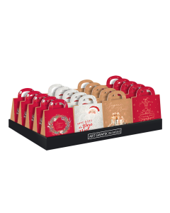 Présentoir grains de café assortiment inclus 4 modèles x 5 « Noël » Var. 1
